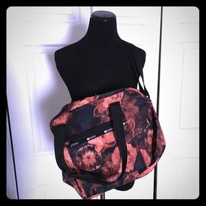 Lesportsac Monroe Domed Duffel in Dark Floral